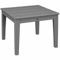 Polywood Newport 22'' Slate Grey End Table 633CT22GY
